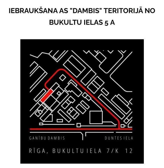 Iebraukšanas shēma no Bukultu ielas